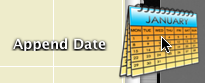 Append Date Icon