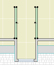 High walls in plan