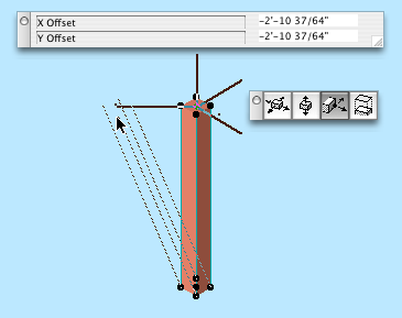 Offset stretch in 3D