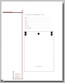 Fax layout