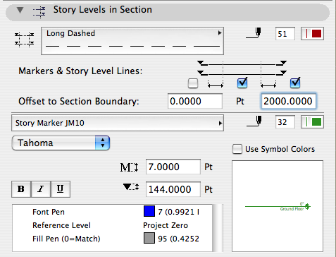 Story level settings